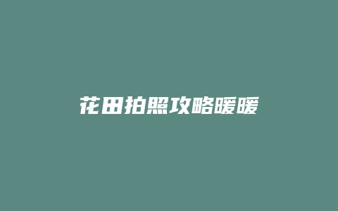 花田拍照攻略暖暖