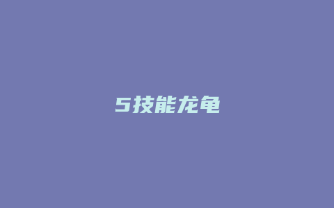 5技能龙龟