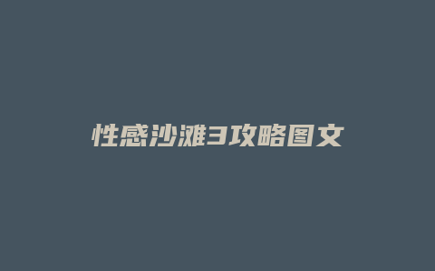 性感沙滩3攻略图文