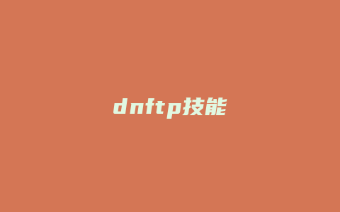 dnftp技能