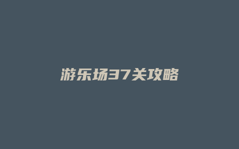 游乐场37关攻略