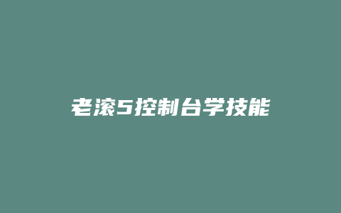 老滚5控制台学技能