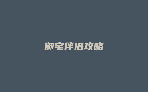 御宅伴侣攻略