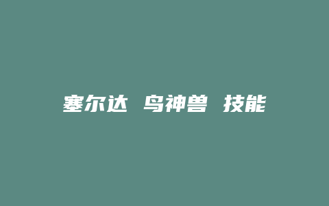 塞尔达 鸟神兽 技能